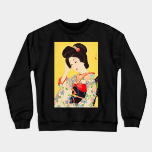 Japanese beauty in spring - Japanese Vintage Art Crewneck Sweatshirt