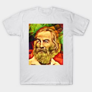 Walt Whitman Snow Portrait | Walt Whitman Artwork 10 T-Shirt