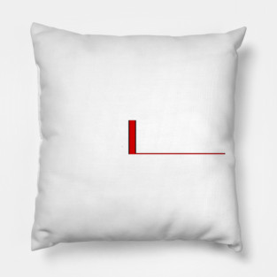 The Scarlet L Pillow