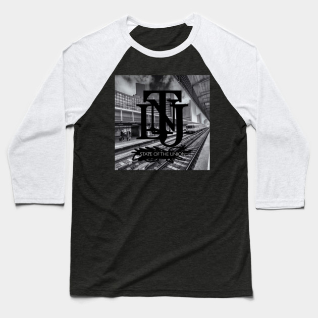 State of the Union Baseball T-Shirt by Lou Johnson