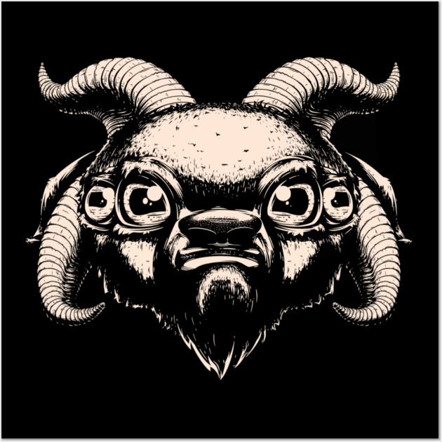 Baby Baphomet Wall Art by SlothTee