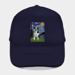 Starry Night (Van Gogh) with a Catahoula Leopard Dog Hat