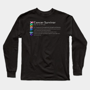 Cancer Survivor definition Long Sleeve T-Shirt