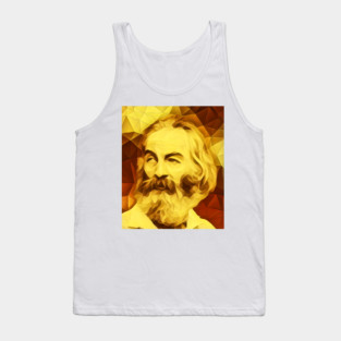Walt Whitman Golden Portrait | Walt Whitman Artwork 11 Tank Top