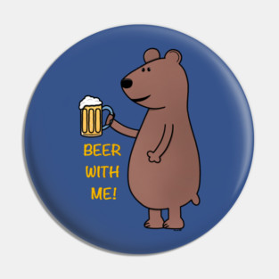 Beer Bear Pin