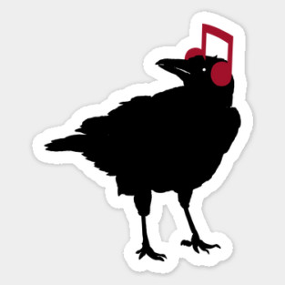 Music Bird Crow Musical Note by Tobe Fonseca Sticker