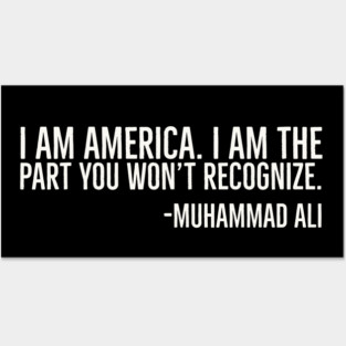 I Am America, Muhammad Ali, Black History Posters and Art