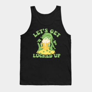 Let’s Get Lucked Up St Patricks Day Funny Shenanigan Tank Top