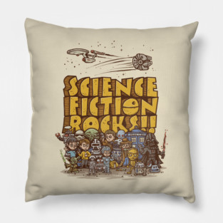 Science Fiction Rocks Pillow