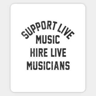 Support Live Music Hire Live Musicians Bands Artists Singers Sticker