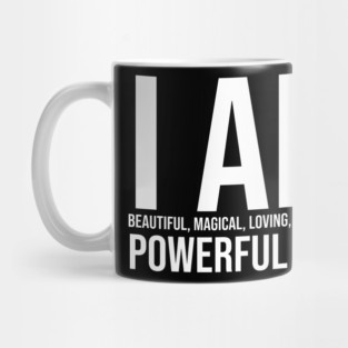 I am a powerful Black Woman, Black girl Magic Black queen Mug