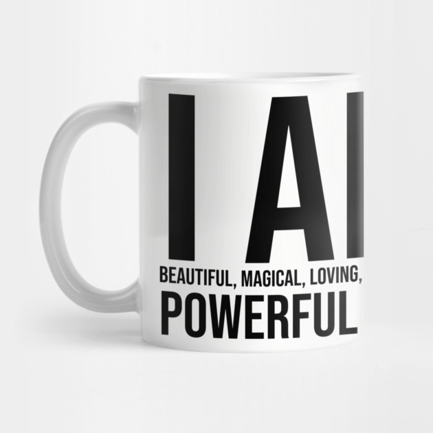 I am a powerful Black Woman, Black girl Magic, Black queen by UrbanLifeApparel