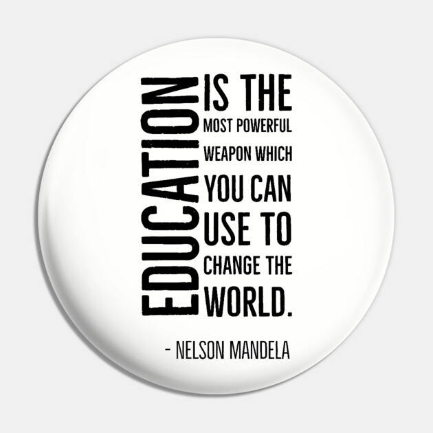 Black History, Education is the most powerful weapon, Nelson Mandela, World History, Pin by UrbanLifeApparel