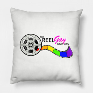 Reel Gay Movie Show Logo Pillow