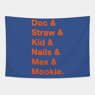 1986 Mets Names Tapestry