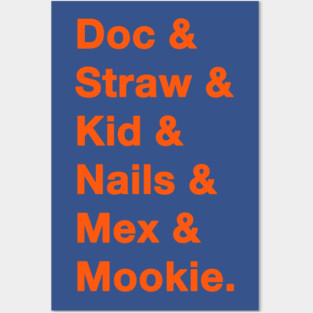 1986 Mets Names Posters and Art