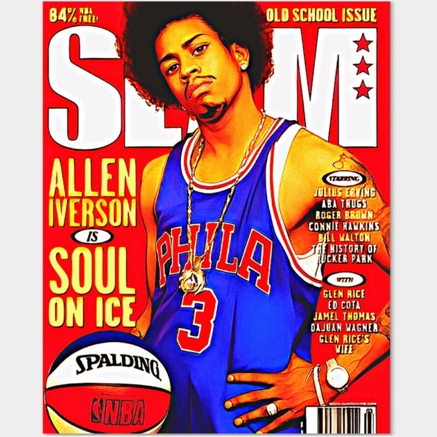 Allen Iverson Magazine Cover Allen Iverson Slam Magazine Poster