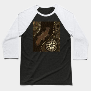 Aboriginal Platypus Art Baseball T-Shirt