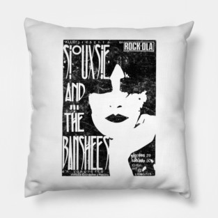 Siouxsie  / Post Punk Flyer Design Pillow