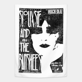 Siouxsie  / Post Punk Flyer Design Tapestry