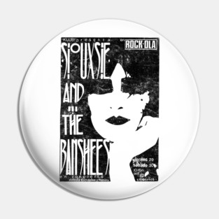 Siouxsie  / Post Punk Flyer Design Pin