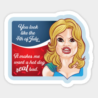 makes me want a hotdog real bad Magnet