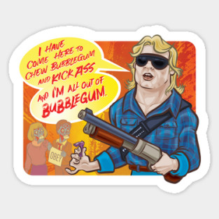 Kick Ass and Chew Bubblegum Sticker