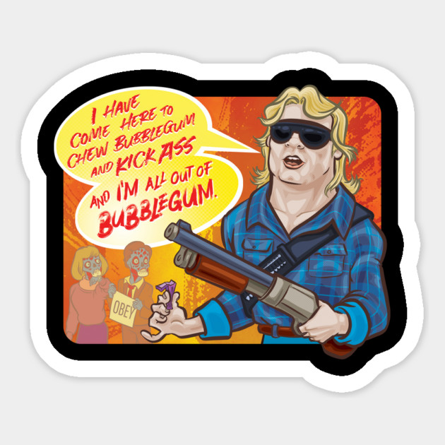 Kick Ass and Chew Bubblegum Magnet by majanation