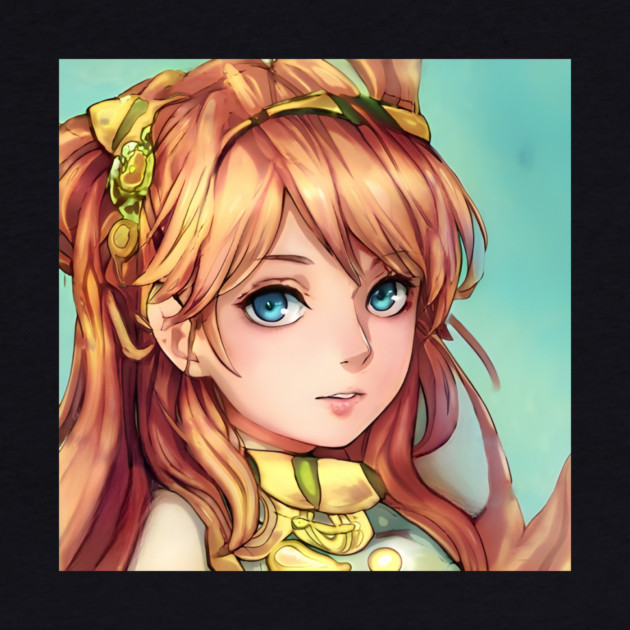 Cute Brown Hair Anime Girl by animegirlnft