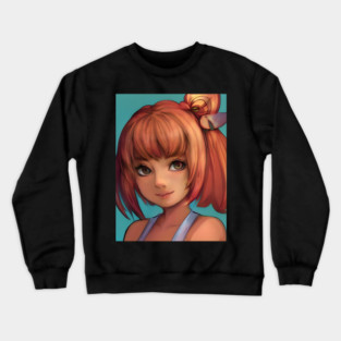 Cute Red Hair Anime Girl Crewneck Sweatshirt