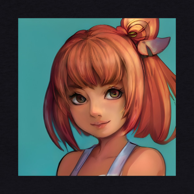 Cute Red Hair Anime Girl by animegirlnft