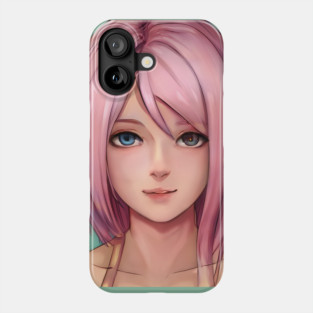 Pretty In Pink Hair Anime Girl Next Door Phone Case