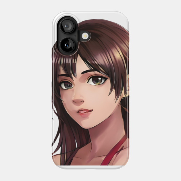Brown hair anime pretty girl Phone Case by animegirlnft