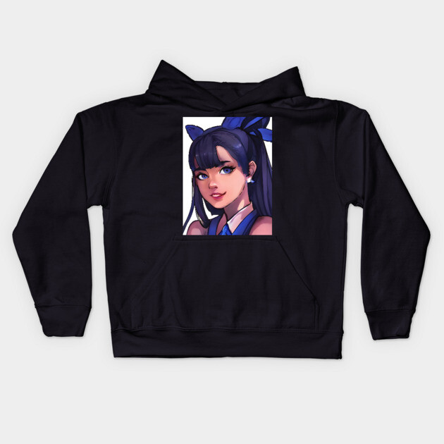 Latin American Anime Girl Kids Hoodie by animegirlnft