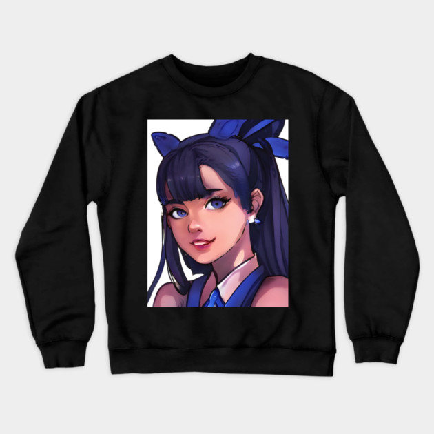 Latin American Anime Girl Crewneck Sweatshirt by animegirlnft