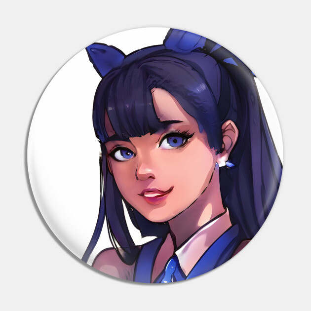 Latin American Anime Girl Pin by animegirlnft