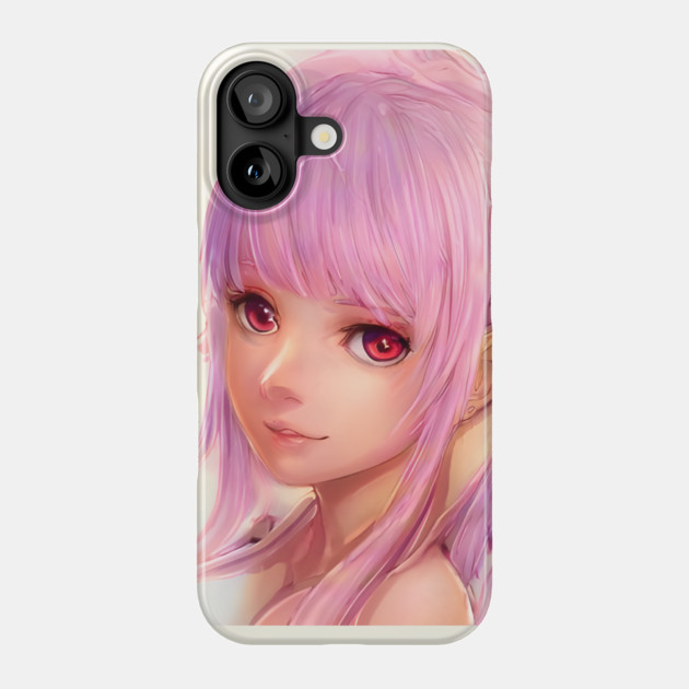 Pink Hair Pretty Anime Girl Phone Case by animegirlnft