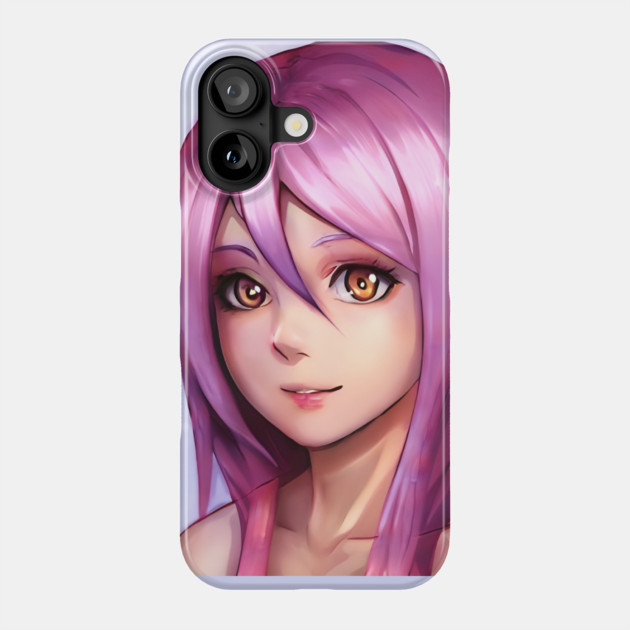 Purple hair cosplay anime girl Phone Case by animegirlnft