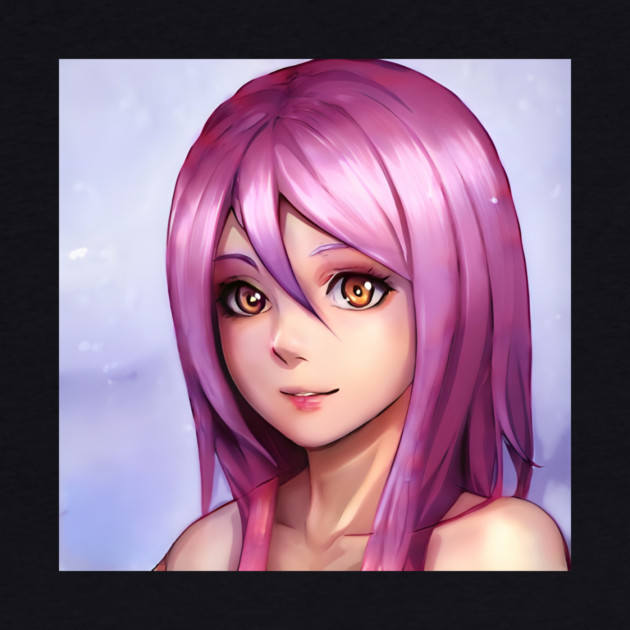 Purple hair cosplay anime girl by animegirlnft