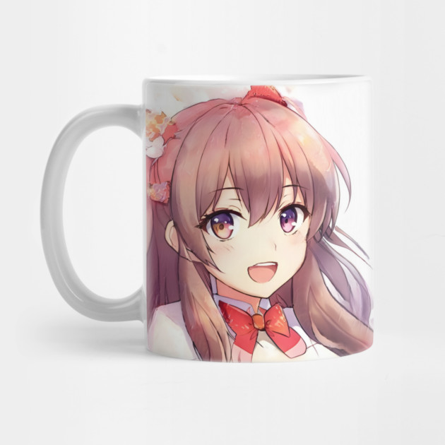 Brown hair beautiful anime girl by animegirlnft