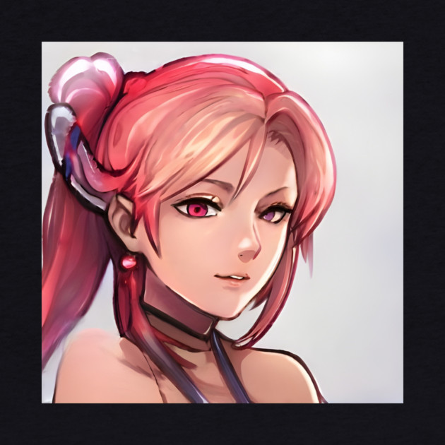 Beautiful redhead anime girl by animegirlnft