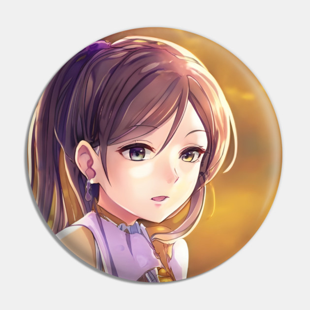 Beautiful brown hair anime school girl Pin by animegirlnft