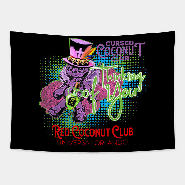 Cursed Coconut Club at the Red Coconut Club in Orlando Florida Tapestry by Joaddo
