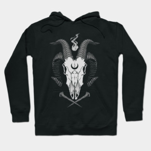 Occult Goat Skull Hoodie