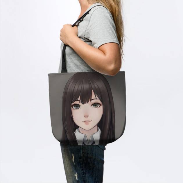 Black Hair Cute Anime High School Pretty Girl by animegirlnft