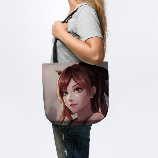 Beautiful brown hair waifu girl by animegirlnft