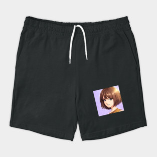 Cute Brown Hair Waifu Anime Girl Shorts