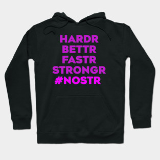 Hardr Bettr Fastr Stongr Nostr Hoodie