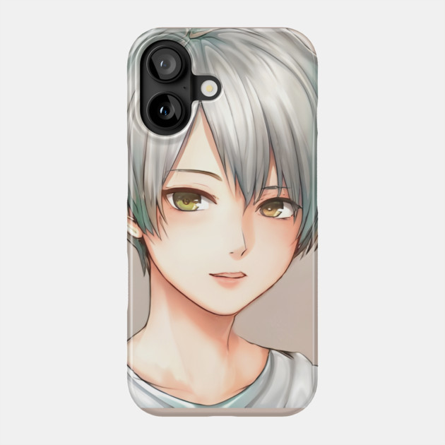 Green hair tomboy anime girl Phone Case by animegirlnft