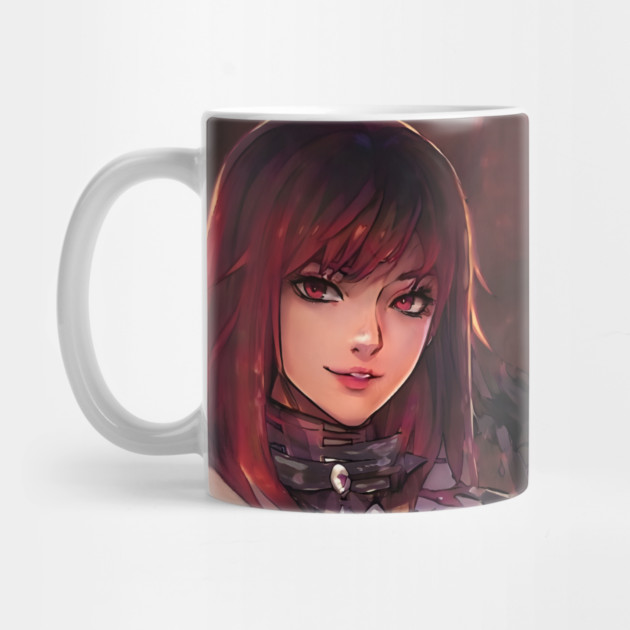 Sexy red hair anime girl by animegirlnft